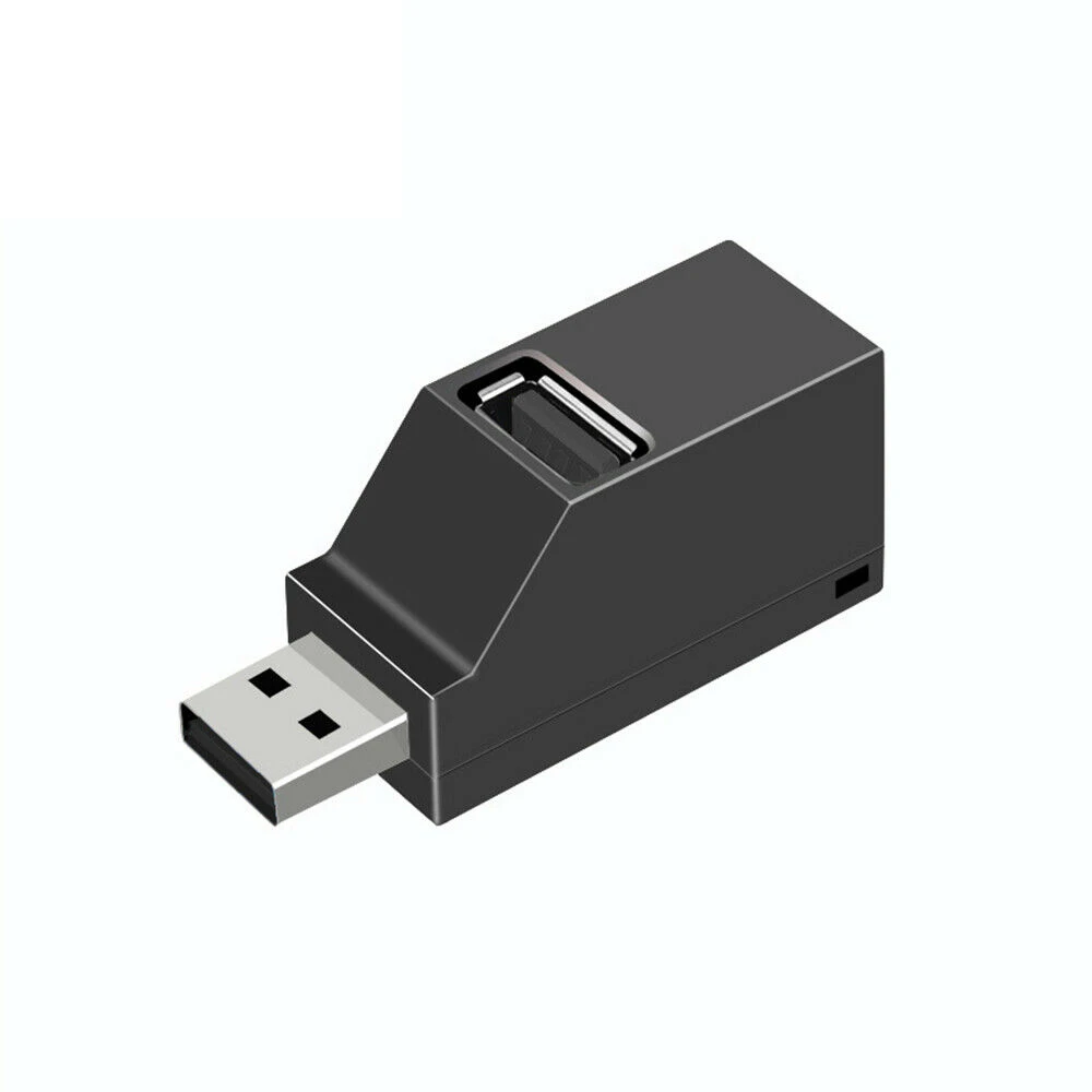 3 Порты и разъёмы usb-хаб мини USB 2,0 Высокое Скорость концентратор разделитель поля для портативных ПК U диск кард-ридер для iPhone 7 8 X хаб мобильного телефона - Цвет: Черный