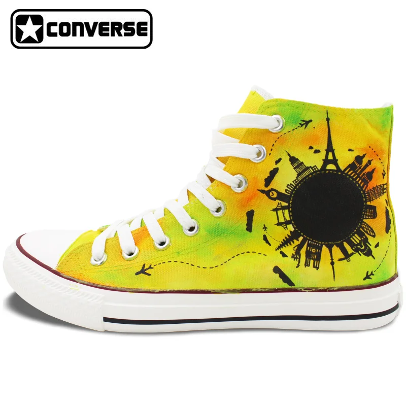 Prix pour Sneakers Hommes Femmes Converse All Star Original Peint À La Main Chaussures Conception Voyage Monde Célèbre Point de Repère Élégant Cadeaux Prix pour Sneakers Hommes Femmes Converse All Star Original Peint À La Main Chaussures Conception Voyage Monde Célèbre Point de Repère Élégant Cadeaux