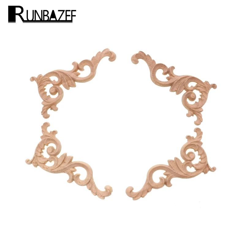 Уголок из натурального дерева RUNBAZEF цветок резные кусочки мебели аксессуары для