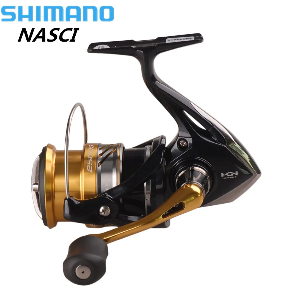 Shimano NEW NASCI Spinning Fishing Reel Hagane Gear Carretilhas De Pescar Molinete Peche X-Ship Saltwater Carp Fishing Coil Shimano NEW NASCI Spinning Fishing Reel Hagane Gear Carretilhas De Pescar Molinete Peche X-Ship Saltwater Carp Fishing Coil