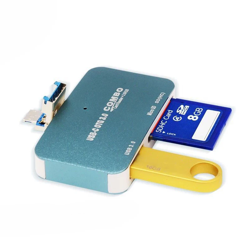 Computer Universal Multi-Function Two-In-One Android Mobile Phone Otg Card Reader Usb 3.0Hub