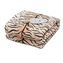 Плюшевое электрическое одеяло 150x130 см с автоматической защитой, утепленное двойное электрическое одеяло с подогревом
