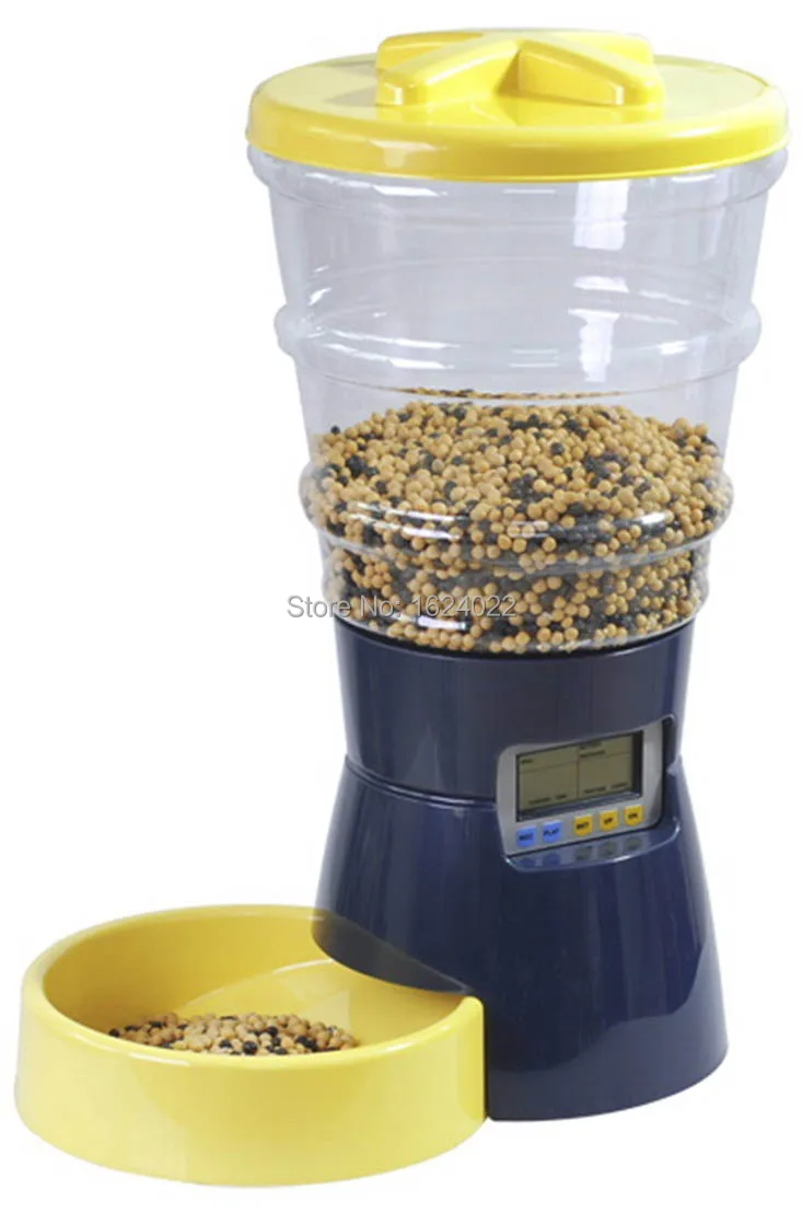 Dual Power Large Capacity Dog Cat Pet Timer Feeder Pet Food Dispenser