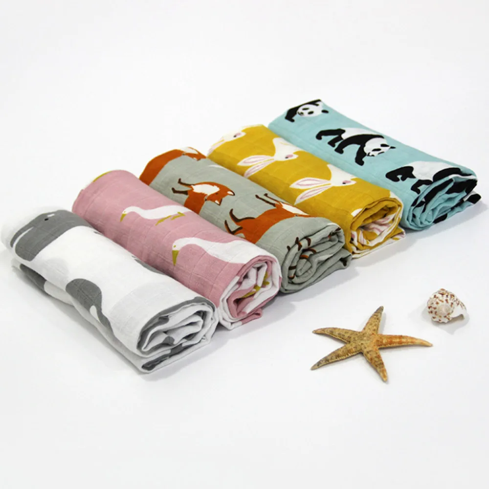 Cute 60x60cm Newborns Baby Soothing Towel Super Soft Muslin Bath Towel For Multi-use Baby Bib Burp Cloth Kid Scarf Handkerchief