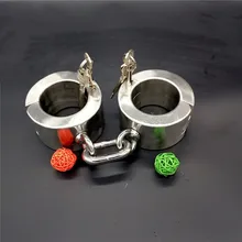 Super heavy высота 6 см секс-игрушки садо ведомого Секс наручники из нержавеющей стали наручники наручные Ограничения-игрушки для взрослых