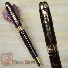 Авторучка Средний NIB JINHAO 250 черный и золотой красный узор