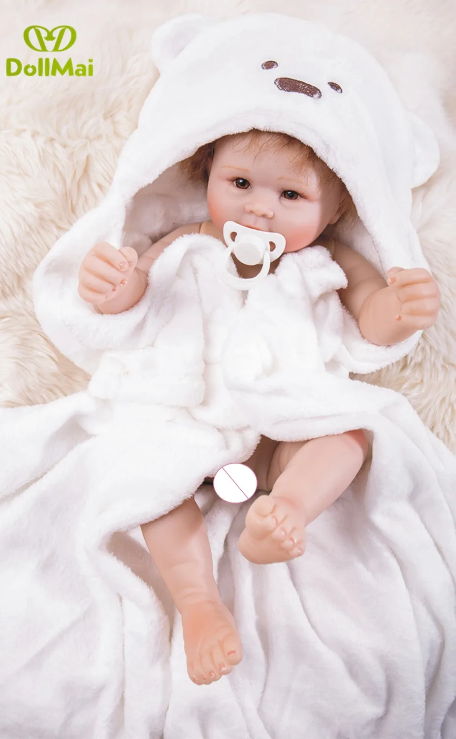 

20inch Bebes reborn full silicone reborn boy baby dolls real alive 50cm bathe newborn doll handmade play house kids surprise