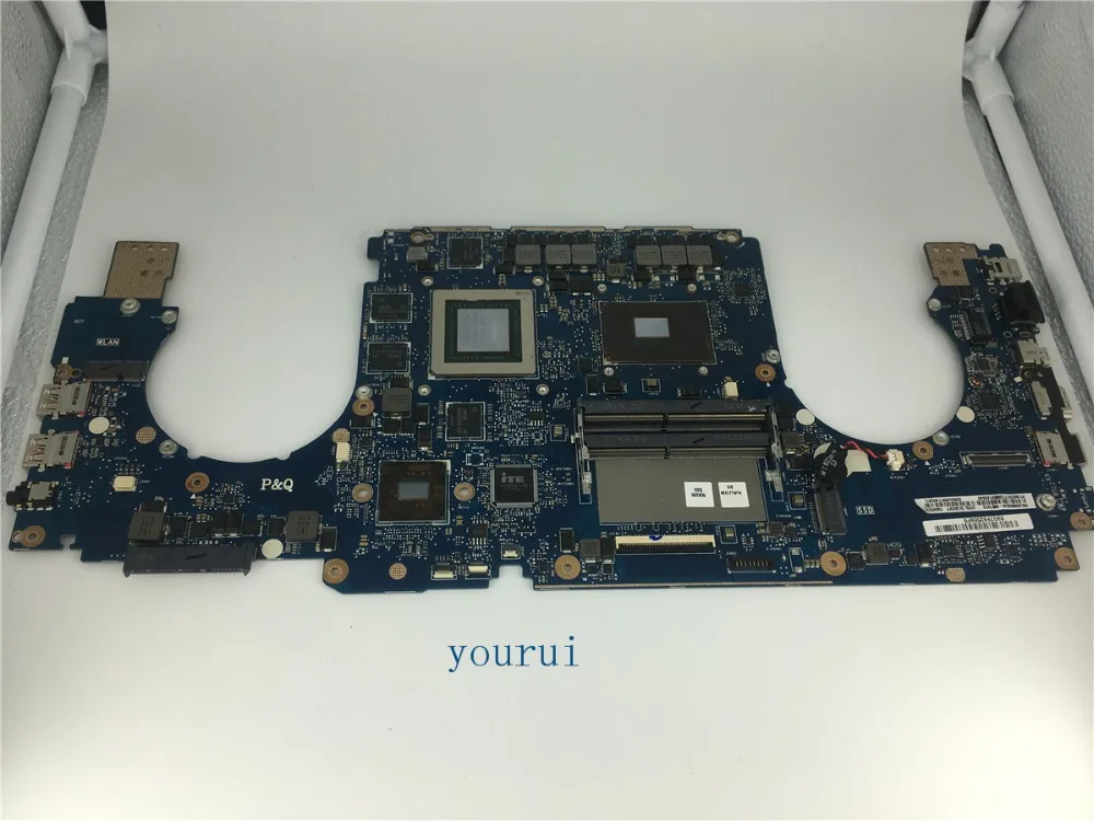  yourui FOR ASUS GL502VY GL502VS Laptop Motherboard W I7-6700H CPU Mainboard GTX980M GPU DDR4 REV2.2