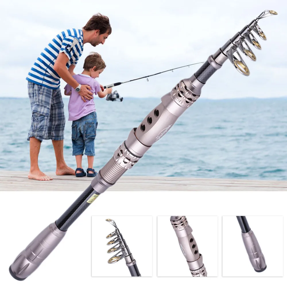 

Top Outdoor Fishing Rod Carbon Fiber Surf Casting Spinning Pole Stick Carp drop shipping