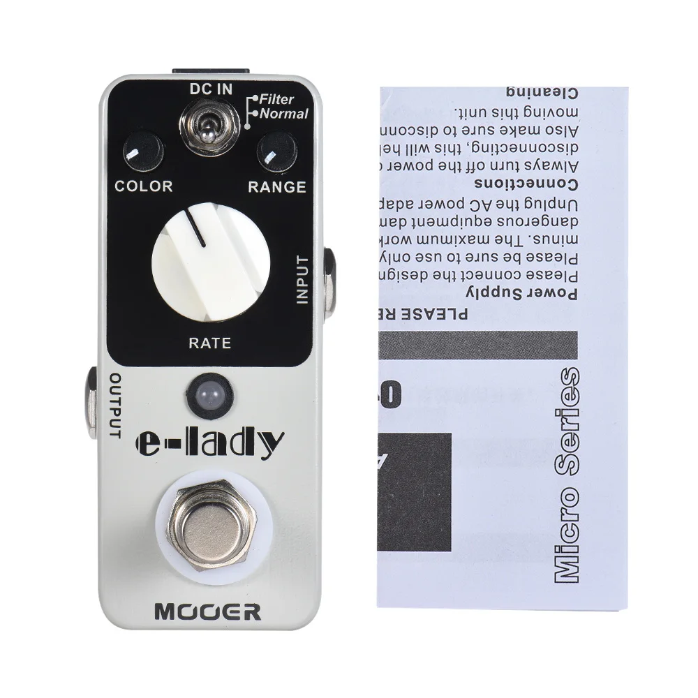 MOOER e-lady аналог Flanger гитарный эффект педаль 2 режима True Bypass полный металлический корпус классический аналоговый flanger звук