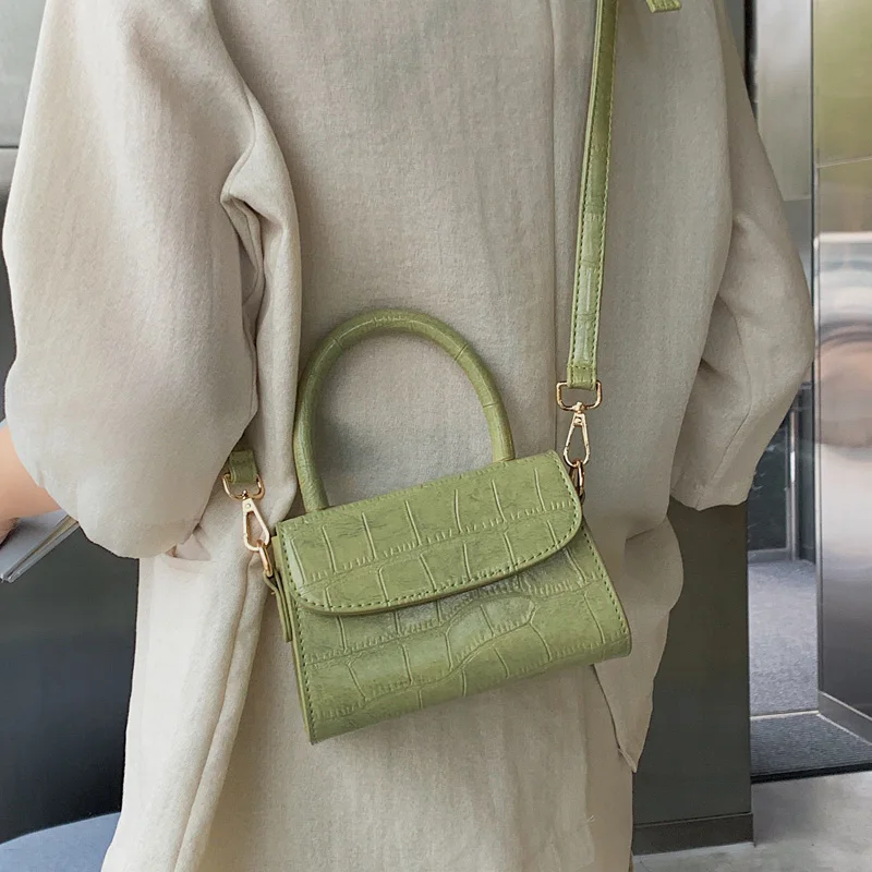  Crocodile Pattern Crossbody Bags For Women 2020 Small Chain Handbag small bag PU Leather Hand Bag L - 33004426425