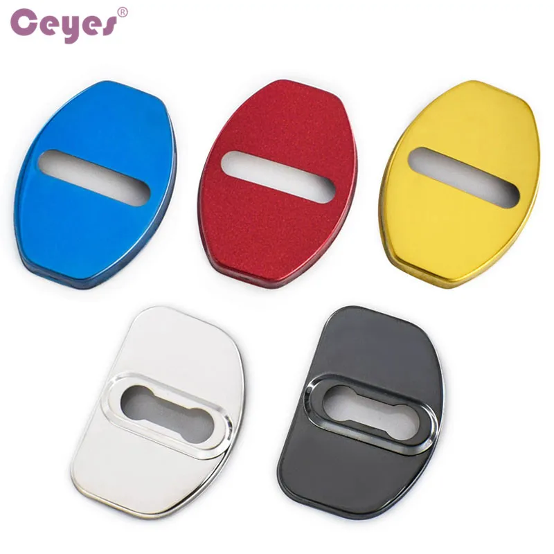 Ceyes Car Styling Case For Volkswagen Golf  Polo Passat VW R For Seat Skoda Octavia For Audi S Line Car-Styling Car Emblems 4pcs