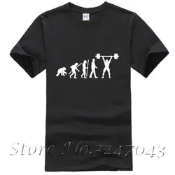 Эволюция Crossfit футболки Для мужчин новый летний хлопок короткий рукав o-образным вырезом обезьяна Эволюция футболка футболки ot-079 crossfit