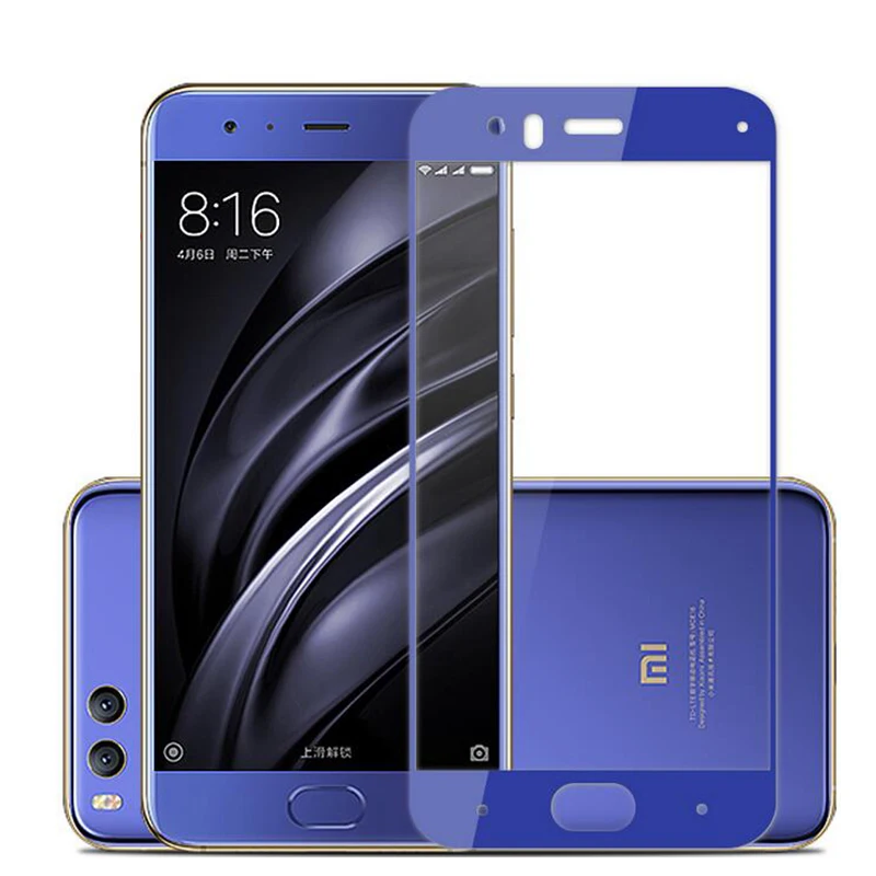 100 шт./лот 3D закаленное стекло для Xiaomi Mi 6 полное покрытие экрана Защитная пленка Mi6