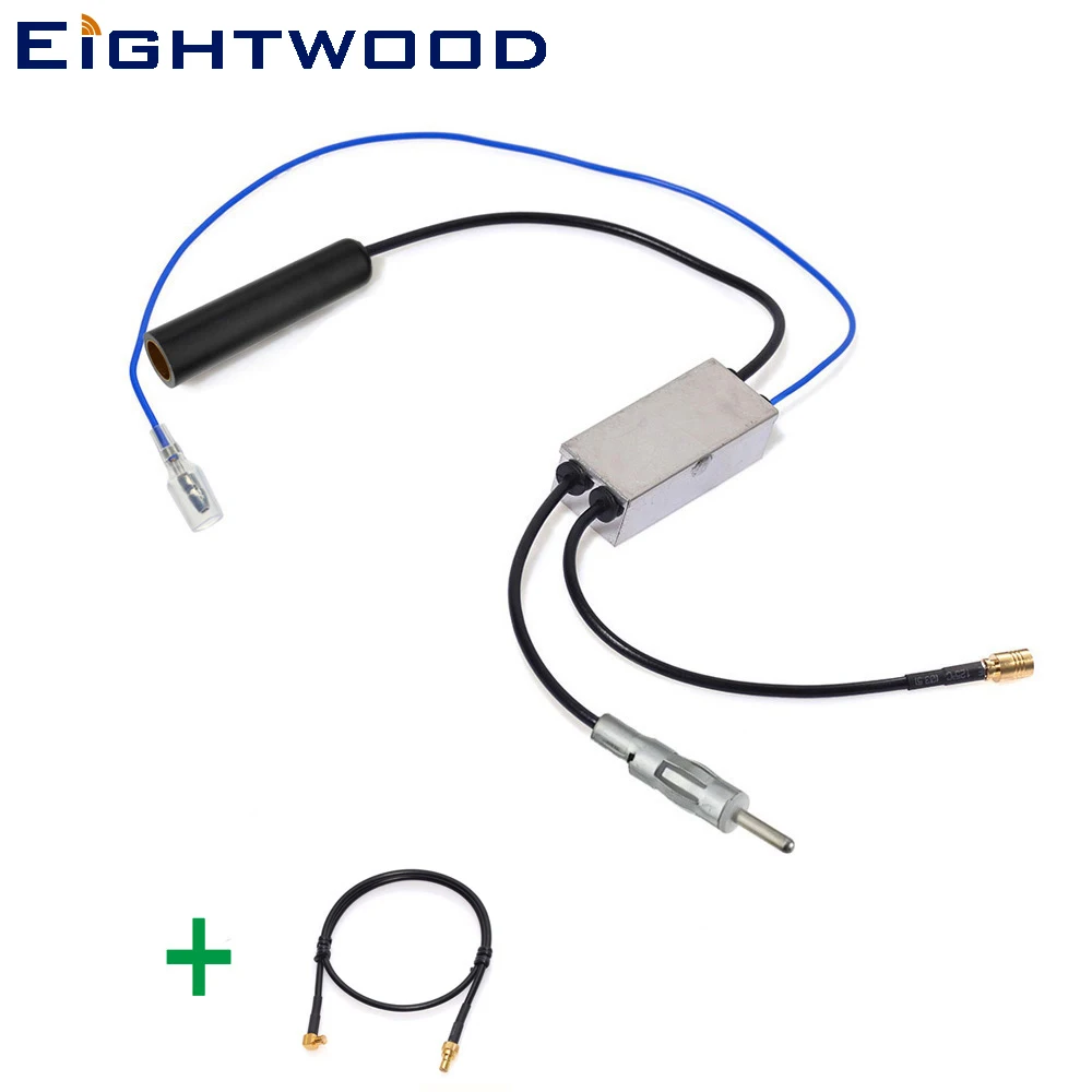 

Eightwood Conversion FM/AM to DAB/DAB+/FM/AM car aerial Amplifier/converter/splitter and MCX Aerial adaptor cable for C-KO DAB
