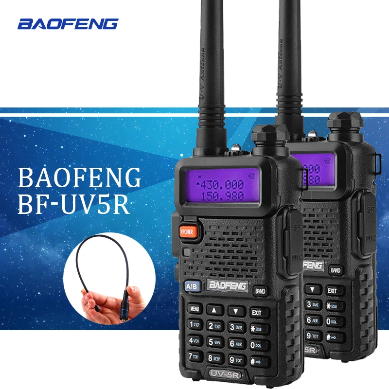

5pc Baofeng uv5r Walkie Talkie uv-5r Dual Band Handheld 5W Two Way Radio Pofung UV 5R Walkie-Talkie Handheld Radio