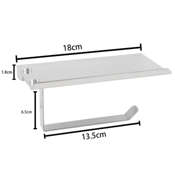 

1PC Stainless Steel Bathroom Paper Phone Holder Shelf Mobile Phones Towel Rack Toilet Paper Holder For Bathroom accessories