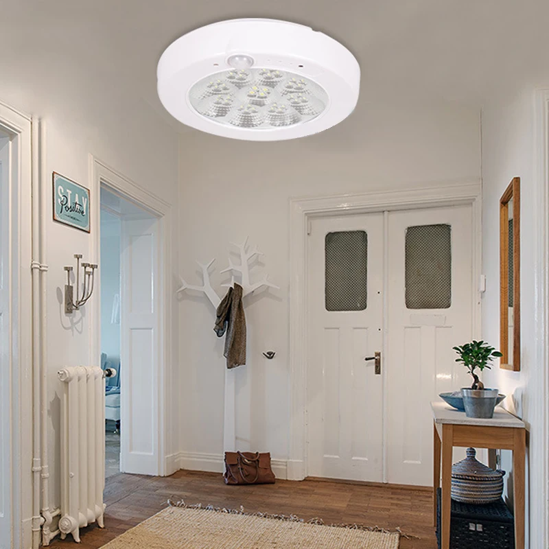 

Smart LED PIR Sensor Infrared Ceiling Light Flush Mounted Decor Home Lamp Human Body Motion Induction + Light Control Lights