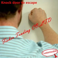 Takagism инвентарь для игры, стук в дверь, чтобы избежать, тайна в дверь, тайна игра двери, Фишер реальной жизни реквизит побег из комнаты