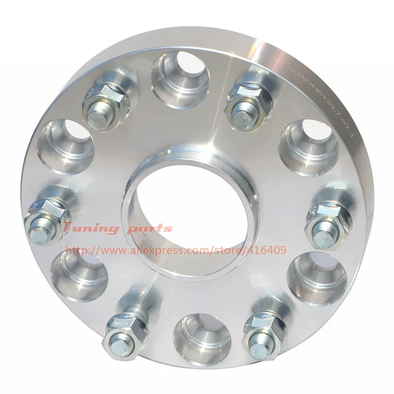 6x139.7-67.1 aluminum wheel spacer adapter (6)