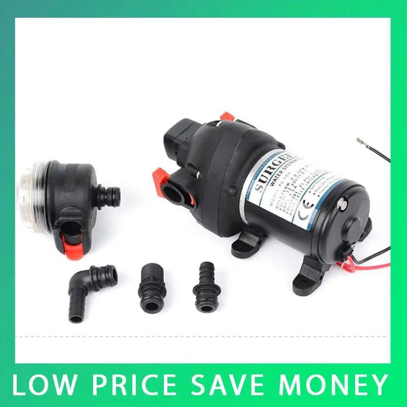 

24V Mini Electric Diaphragm Pump DC Water Pump 8L/min Capacity Car Wash Pump