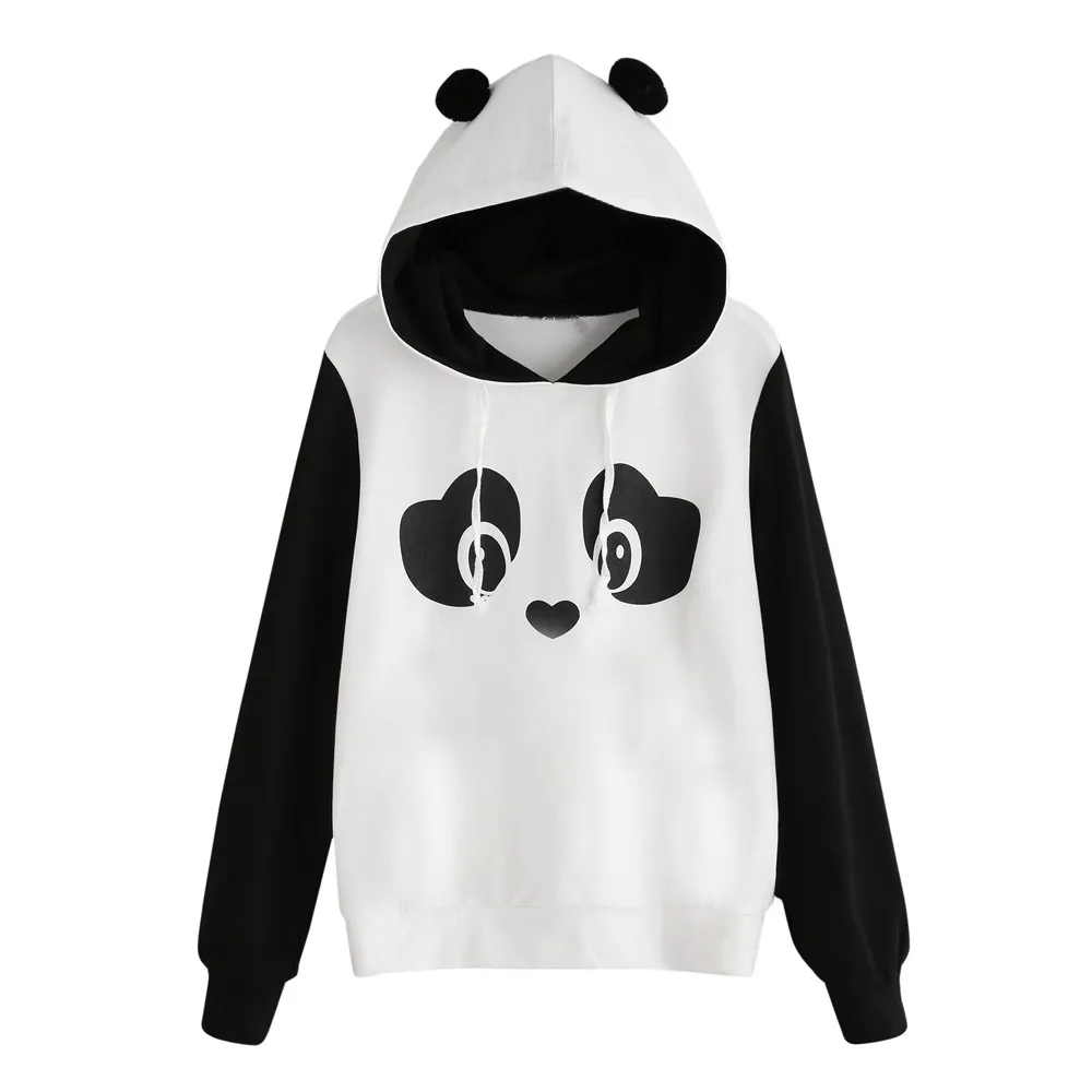  Free Ostrich Women hoodies sweatshirts Panda Hoodie Sweatshirt Hooded Pullover Tops Blouse casual h