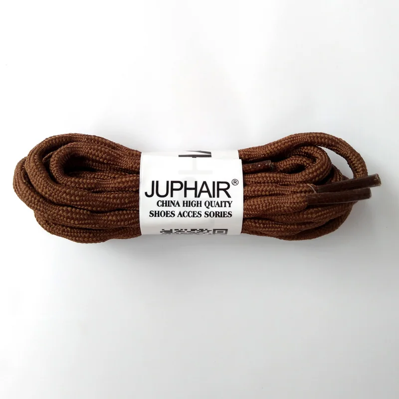 JUP1-12 Pair Dark Brown Sports Unisex Sneaker Martin Hiking Walking Rope Replacement Shoe Laces Round Shoelaces Basketball Boots
