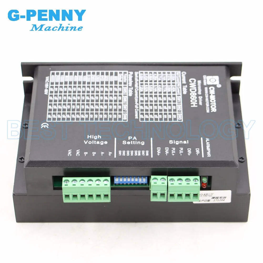  New Arrival Nema 34 stepper motor drive 0-7.2A 60-110vDC / 40-80vAC CWD860H for Nema34 stepper moto