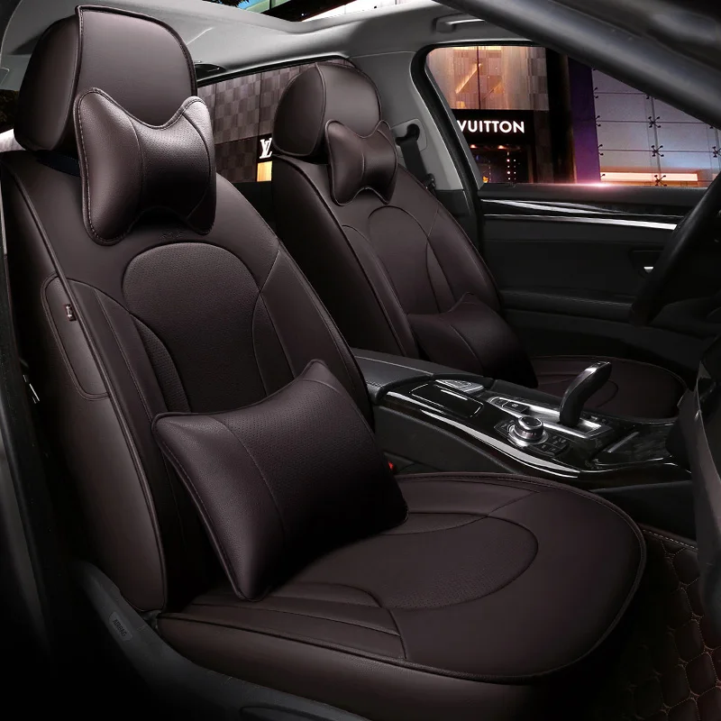 Кожаный чехол на сиденье для Hyundai IX35 IX25 Sonata Santafe Tucson ELANTRA Accent Verna I30|seat cover for hyundai|leather
