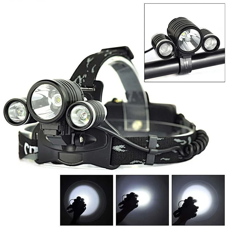 

PANYUE High Power 3000 Lumen T6 +2R2 4-modes Headlight Flashlight Frontal Headlamp Bike Headlight with Bike light Holder