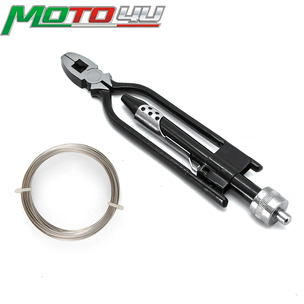 

MOTO4U 15m Fuse and Reversible Safety Wire Twister Pliers Automatic Return Tool Cushioned Throat Forceps