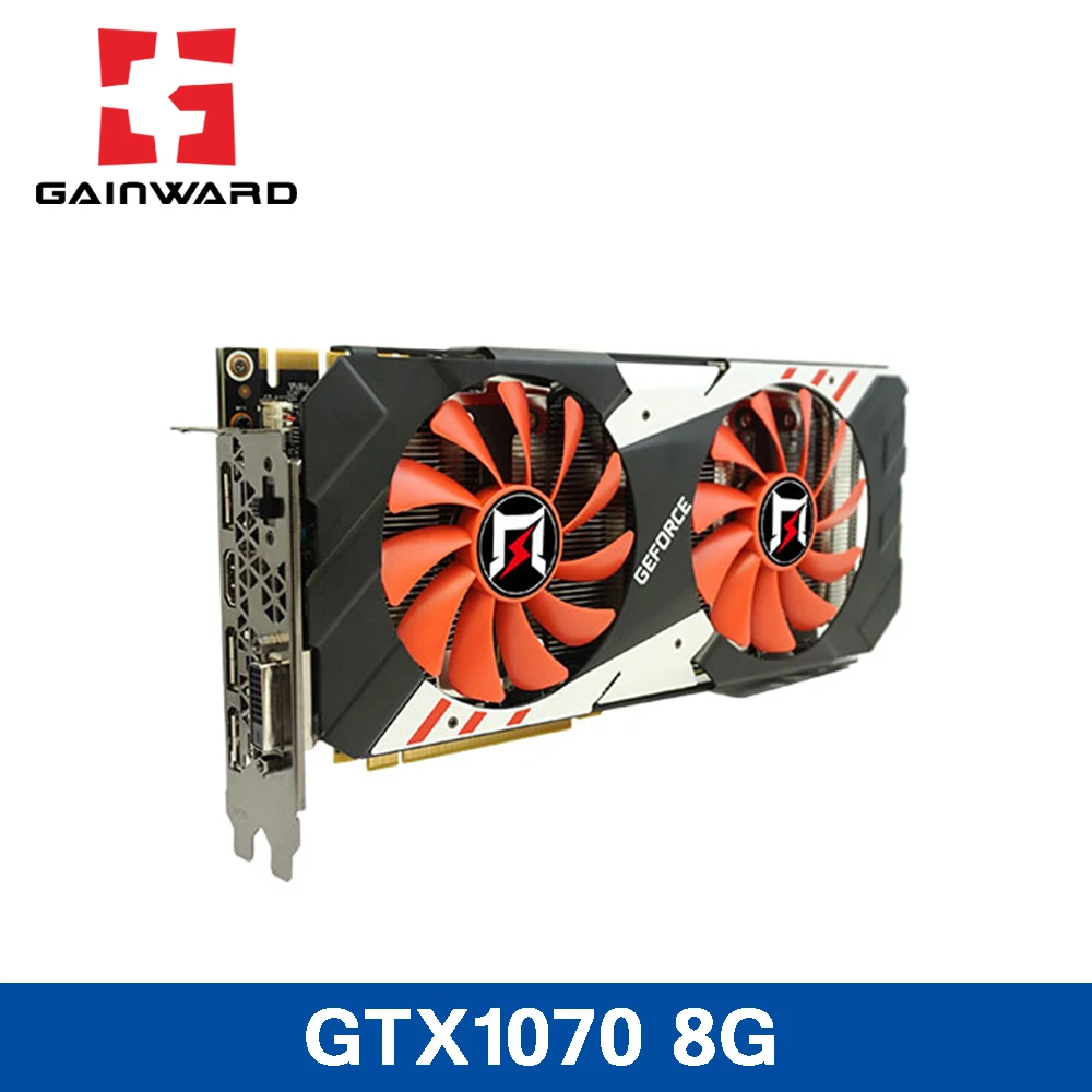 Gainward GTX1070 8G Графика карты 8008 МГц 256bit 8 + 6pin 150 Вт 1594 МГц/1784 PCI Express 3 0x16 GDDR5 видеокарты