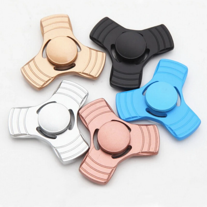 

EDC Fidget Spinner UFO Tri-spinner Zinc Hand Spinner Aluminum Alloy Fidget Anxiety Stress Adults Metal Spinner Kid Toy Gift