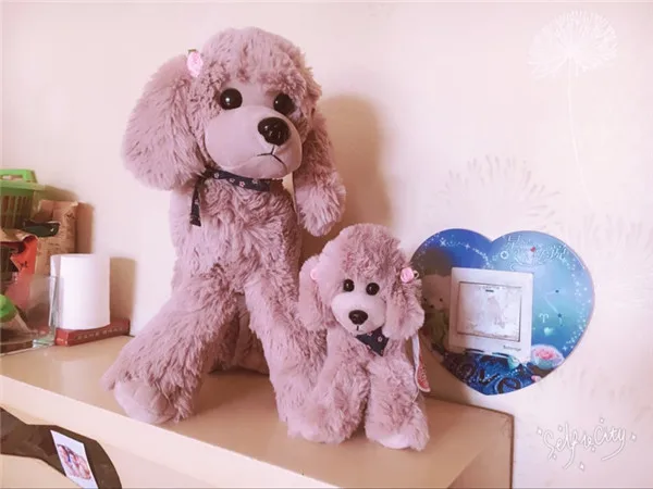Cute Dog plush toys Poodle Bichon Frise puppy stuffed warm animal toys - Buyer's Show 6