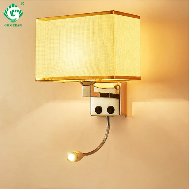 led wall lights Sconce in the bedroom interior Wall Sconces With Switch