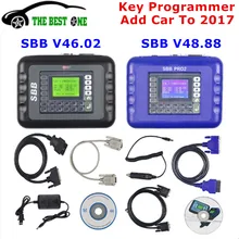 Mais recente v48.99 sbb pro2 programador chave adicionar carros a 2017 pro 2 sbb v48.88 v46.02 v33.02 transponder key maker frete grátis