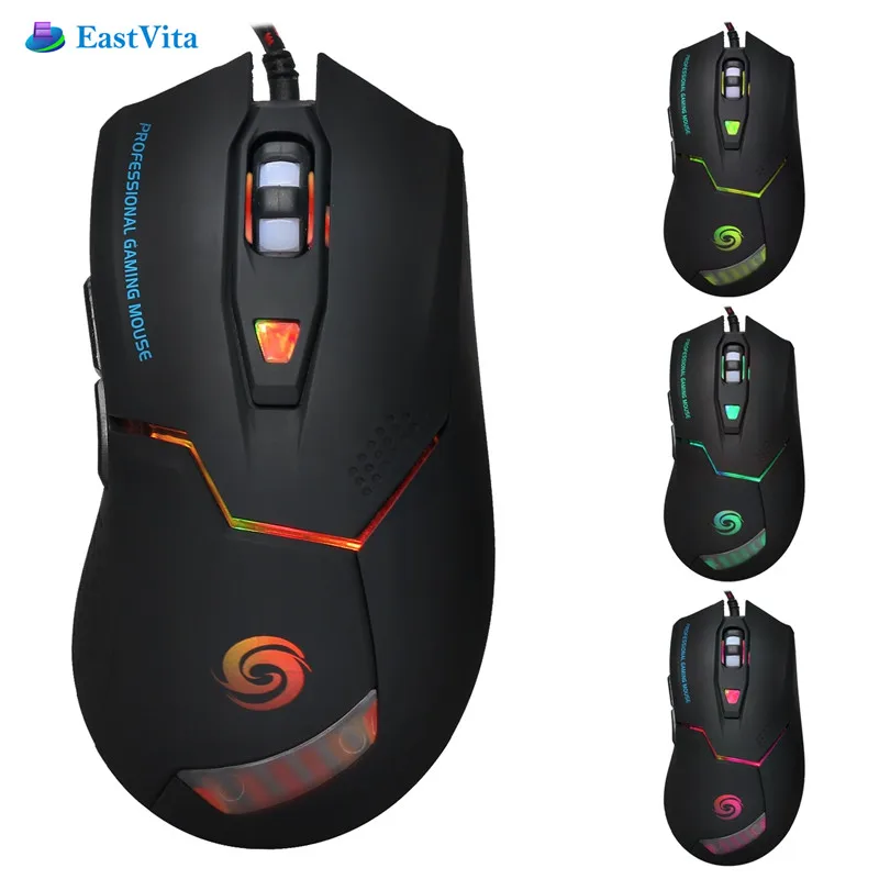 Buy EastVita LED Breathing Lights Game Mice Six key