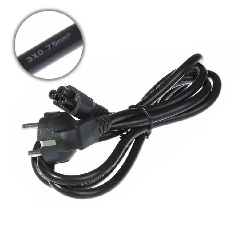 100pcs EU AC Power Cord 2 Prong Notebook Laptop AC Adapter Power