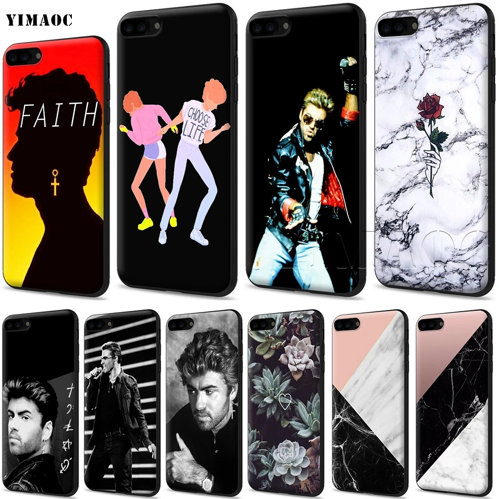 YIMAOC George Michael Soft Silicone Case for iPhone XS Max XR X 8 7 6 6S Plus 5 5s se