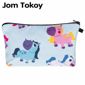

3D Printing unicorn Makeup BagsCute Cosmetics Pouchs For Travel Ladies Pouch Women Cosmetic Bag