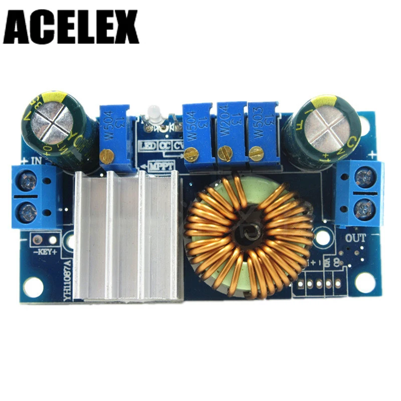 

DC-DC 5A Buck Constant Voltage Constant Current MPPT Solar Panel Controller 6-36V To 1.25-32V Step Down Charging Module