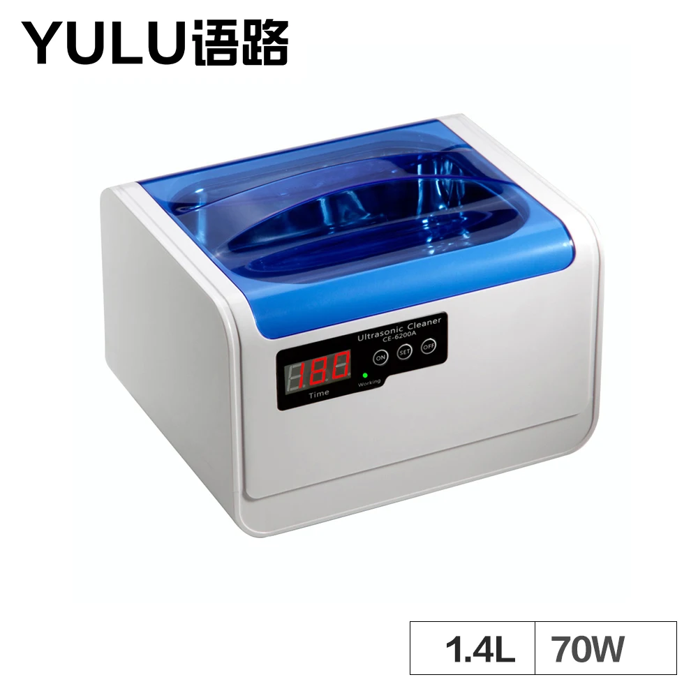 

Digital Ultrasonic Cleaner 1.4L Tableware Jewelry Necklace Tooth Watch Ring Cleaning Electronic Washing Bath Timer Adjustment