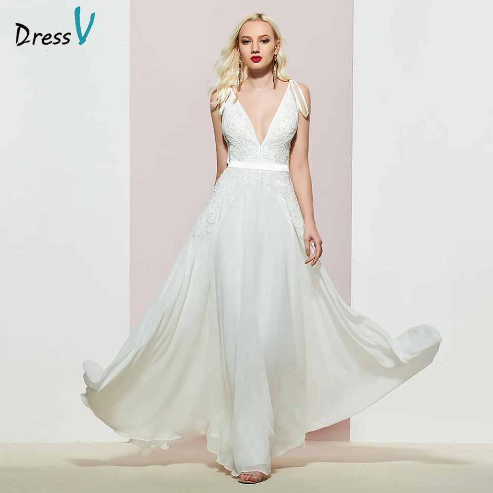 

Dressv elegant long beading prom dress v neck a line sleeveless floor length sashes evening party gown prom dresses customize