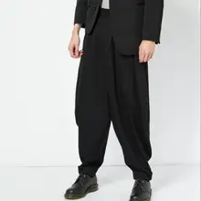 Новая мужская одежда стилист волос GD Мода личности свободные короткие брюки шаровары размера плюс костюмы 27-46