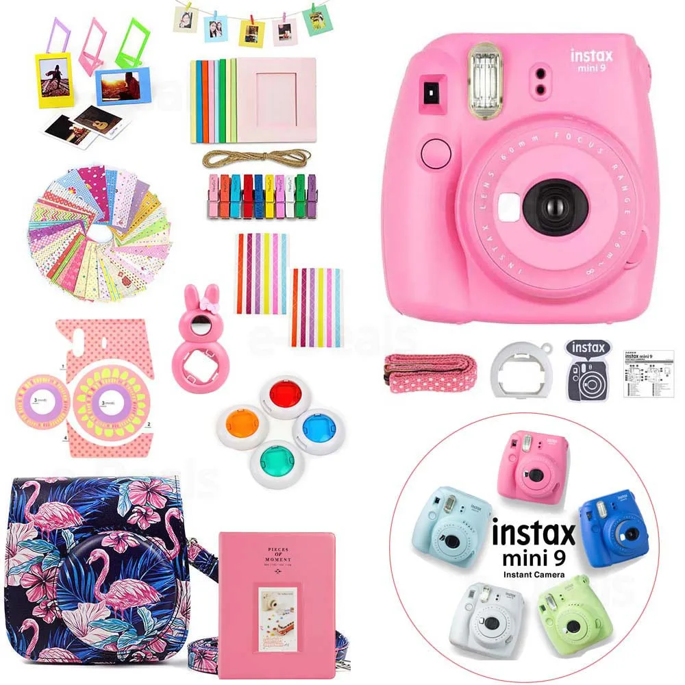 Fujifilm Blanco Kit De Accesorios Con Estuche//album//marco Para Instax Mini 9 Cámara