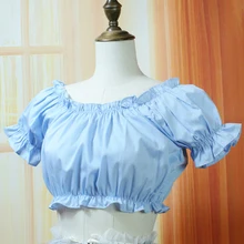5 цветов летние женские повседневные короткие рубашки винтажные викторианские шифоновые блузки женские рубашки Лолита Топы