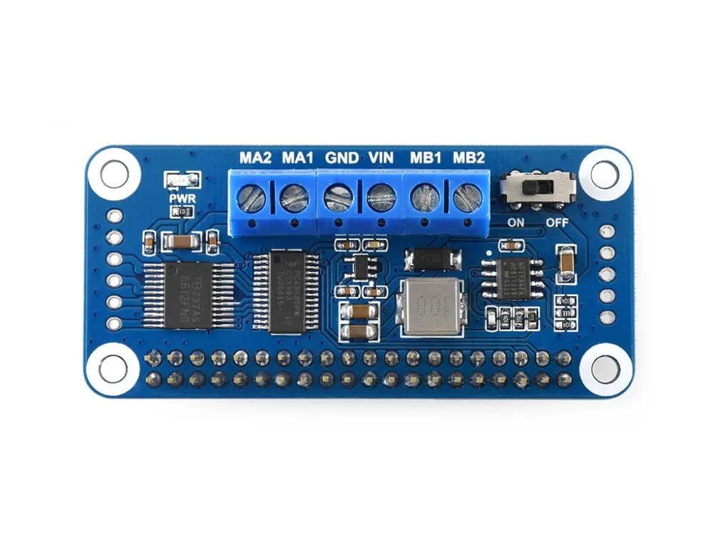 

Waveshare Motor Driver HAT for Raspberry Pi Zero/Zero W/Zero WH/2B/3B/3B+ with I2C Interface New Products with free shipping