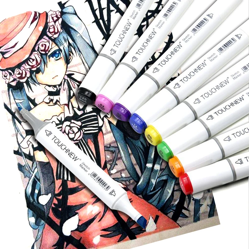 TOUCHNEW 60 colors Art marker Sketch markers Professional Anime Art