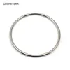 Stainless Steel Jewelry Bangle Casual Simple Silver Color Circle Bracelet For Women Drop Shipping 1