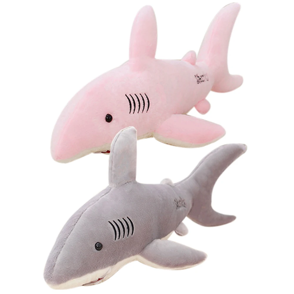 New Soft 50cm/70cm Shark Plush Shark Whale Stuffed Fish Ocean Animals Kawaii Doll Toys For Children Kids Cartoon Toy Baby's Gift